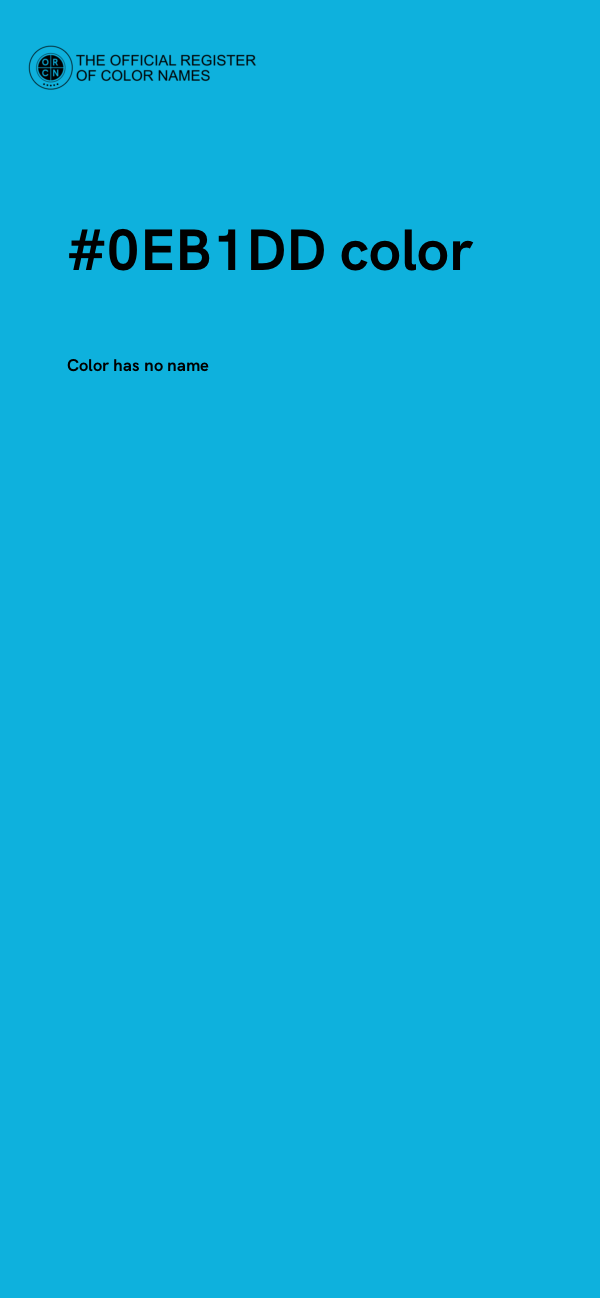 #0EB1DD color image