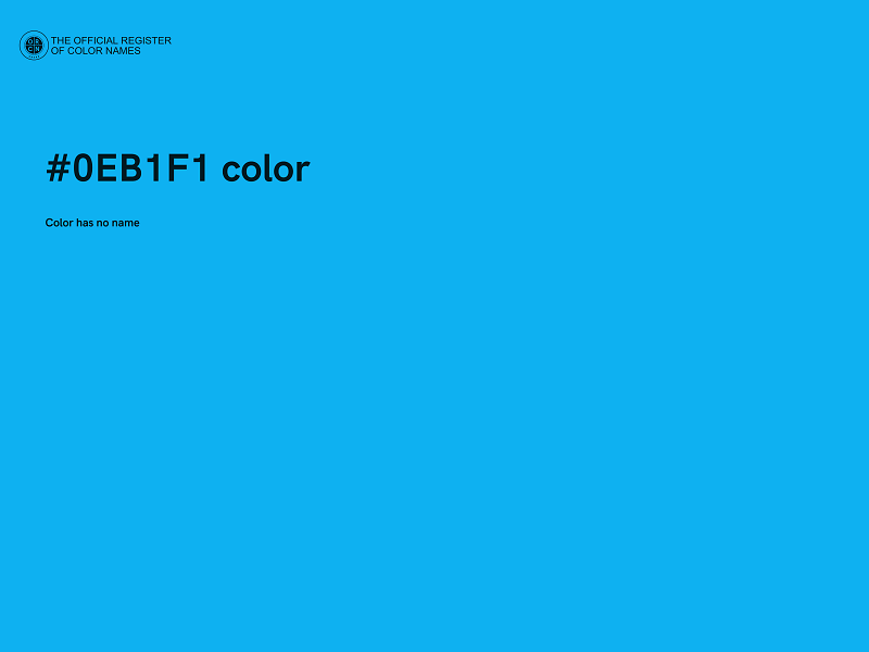 #0EB1F1 color image