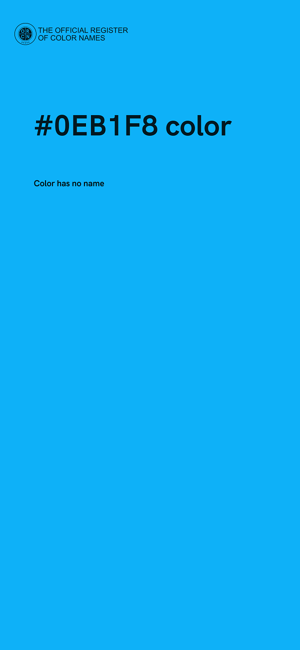 #0EB1F8 color image