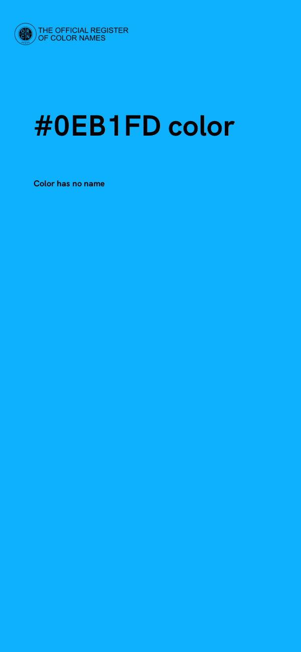 #0EB1FD color image
