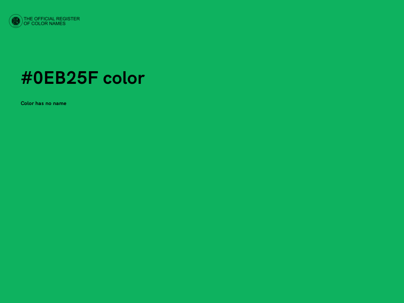 #0EB25F color image