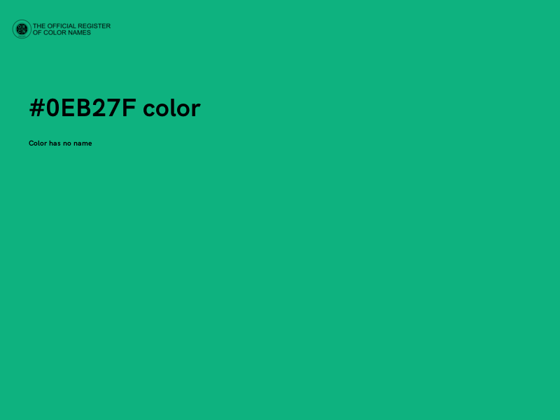 #0EB27F color image