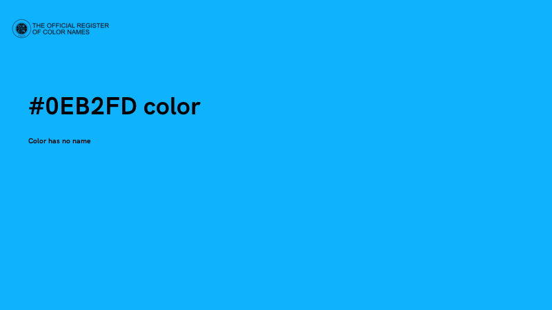#0EB2FD color image
