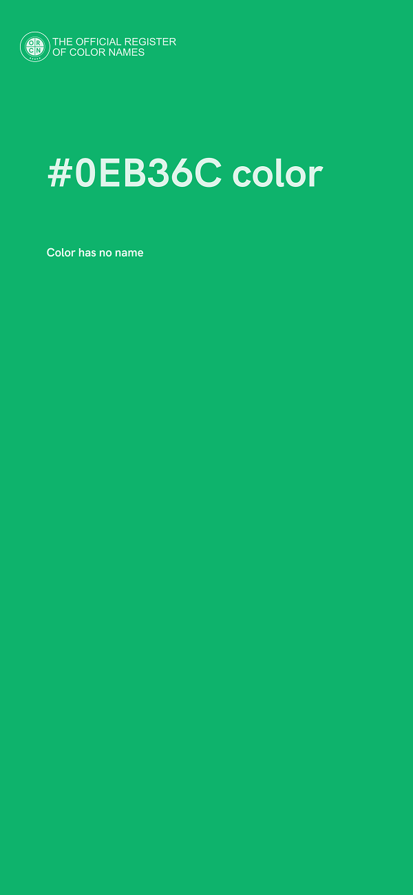 #0EB36C color image