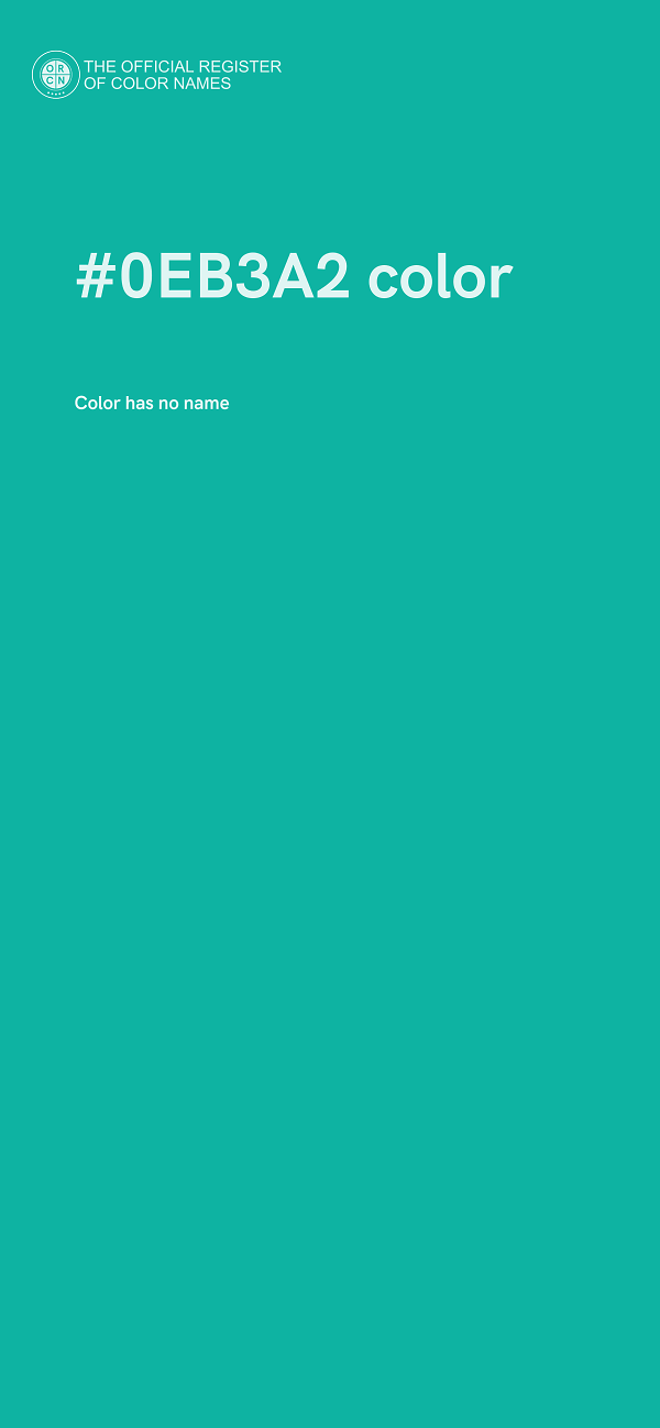 #0EB3A2 color image
