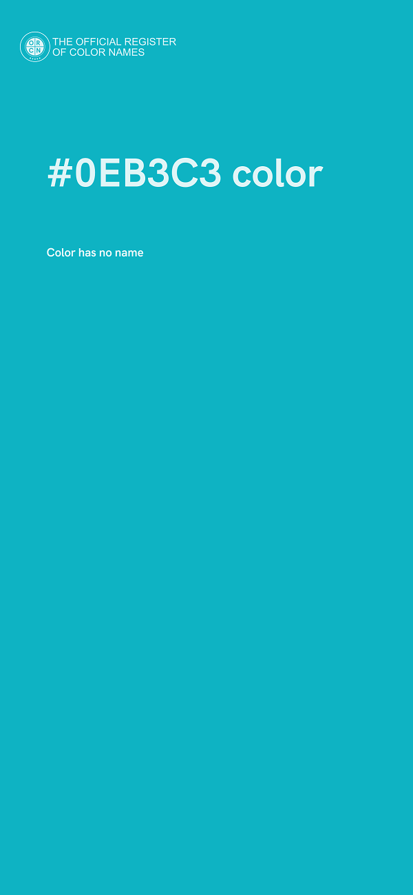 #0EB3C3 color image