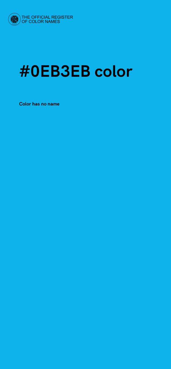 #0EB3EB color image