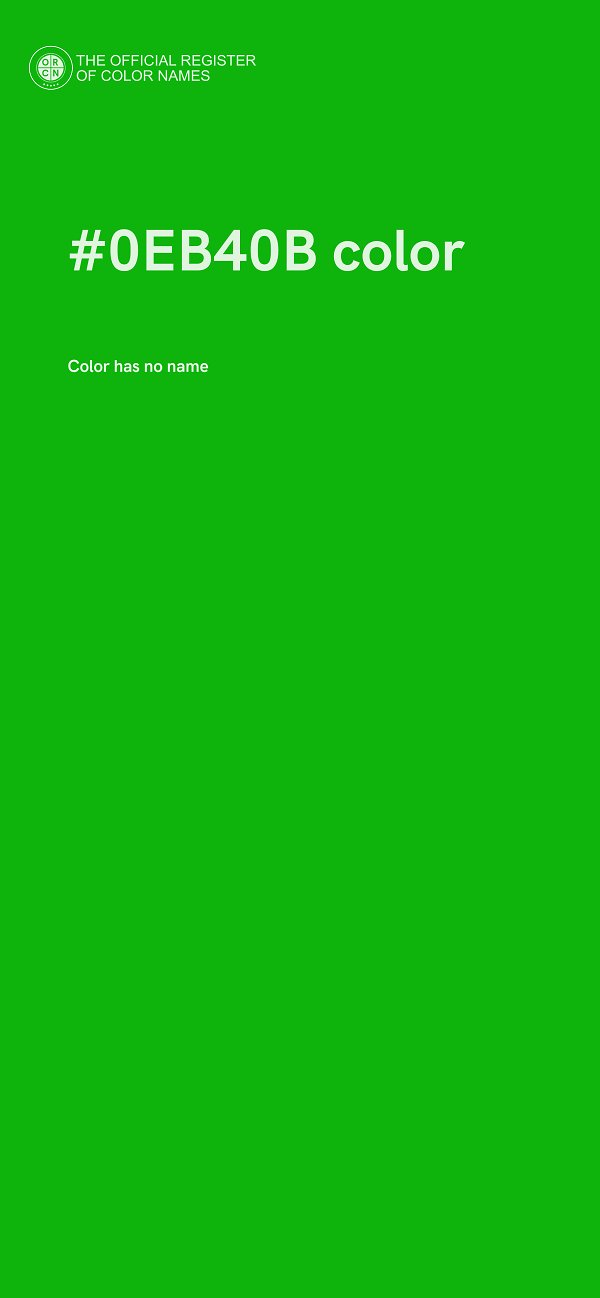 #0EB40B color image