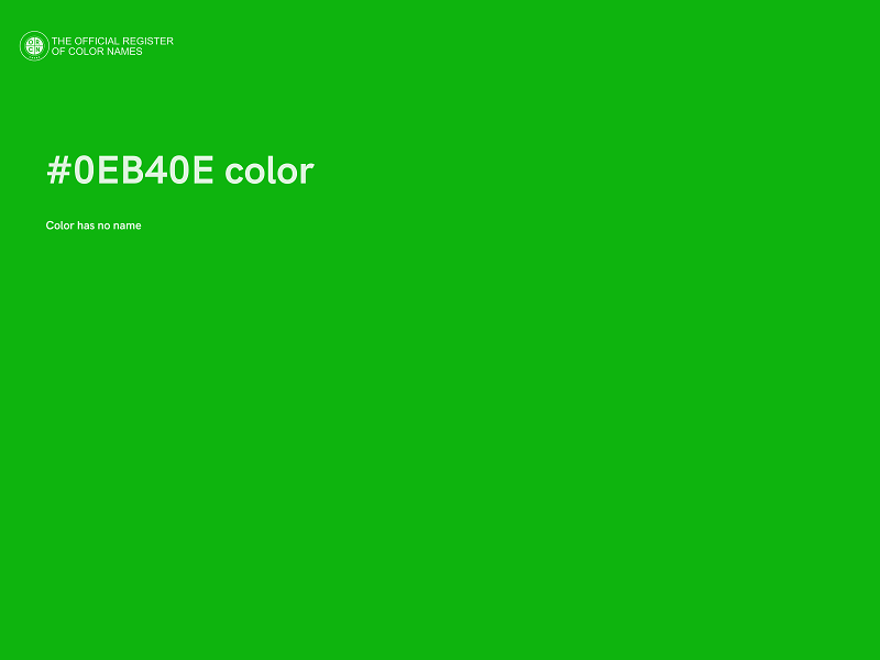 #0EB40E color image