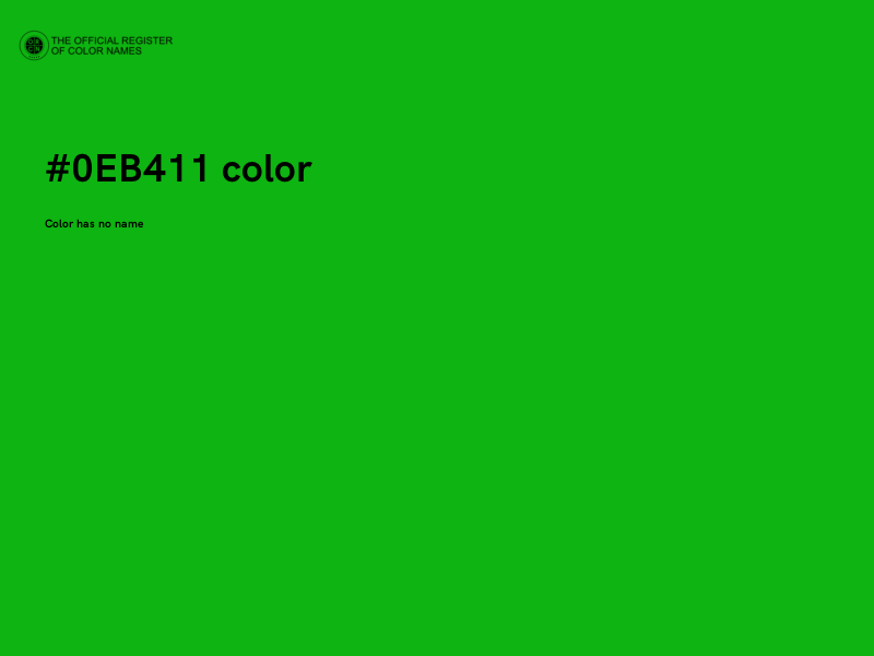 #0EB411 color image