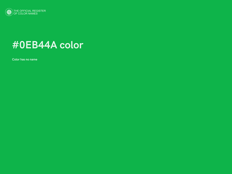 #0EB44A color image