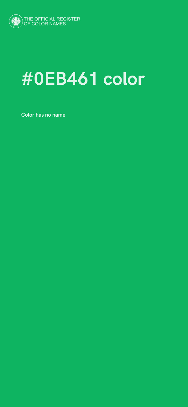 #0EB461 color image
