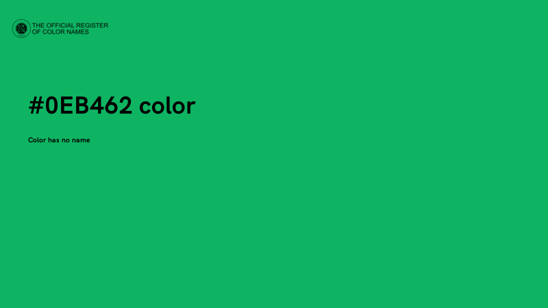 #0EB462 color image