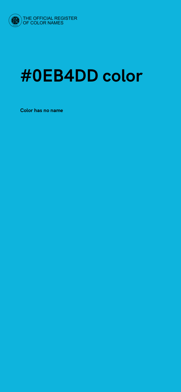 #0EB4DD color image