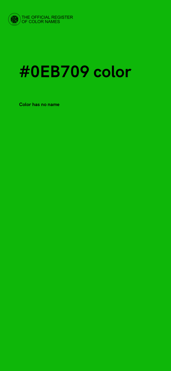 #0EB709 color image