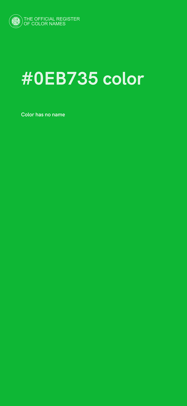 #0EB735 color image