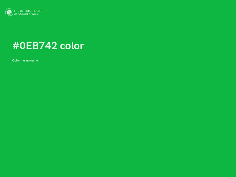 #0EB742 color image