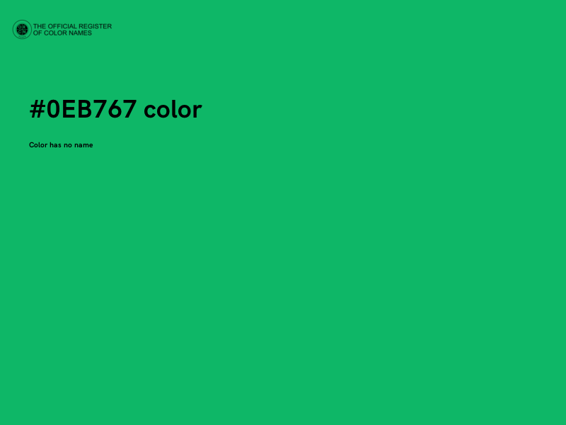#0EB767 color image