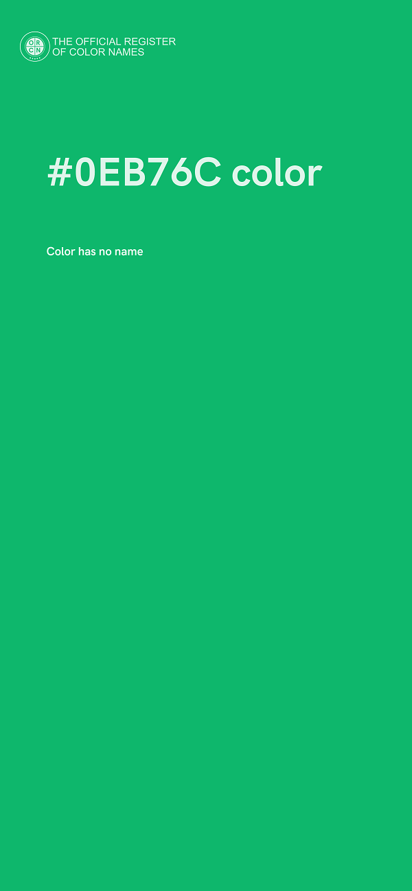 #0EB76C color image
