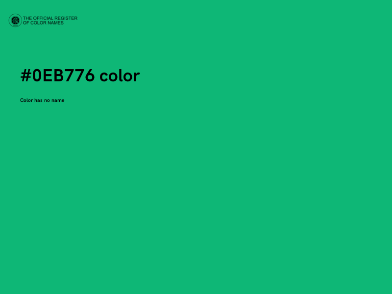 #0EB776 color image