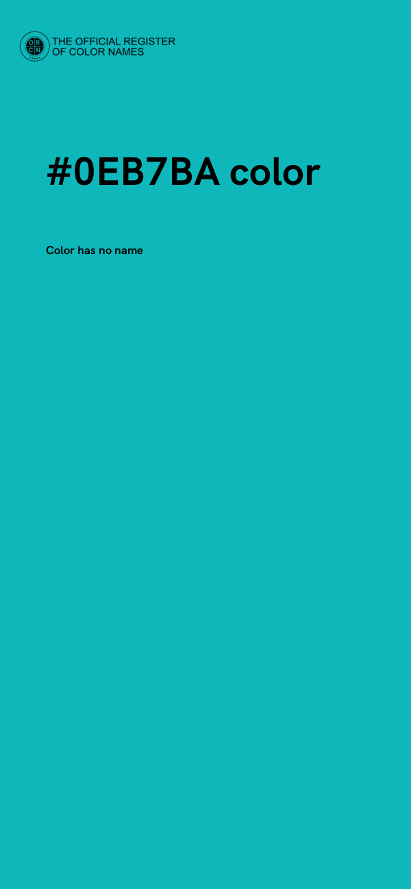#0EB7BA color image