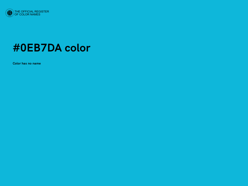 #0EB7DA color image