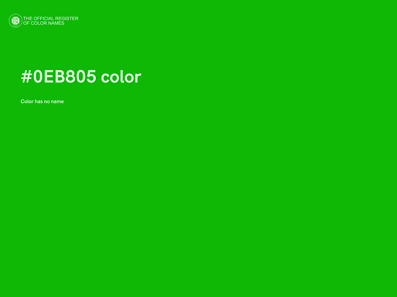 #0EB805 color image