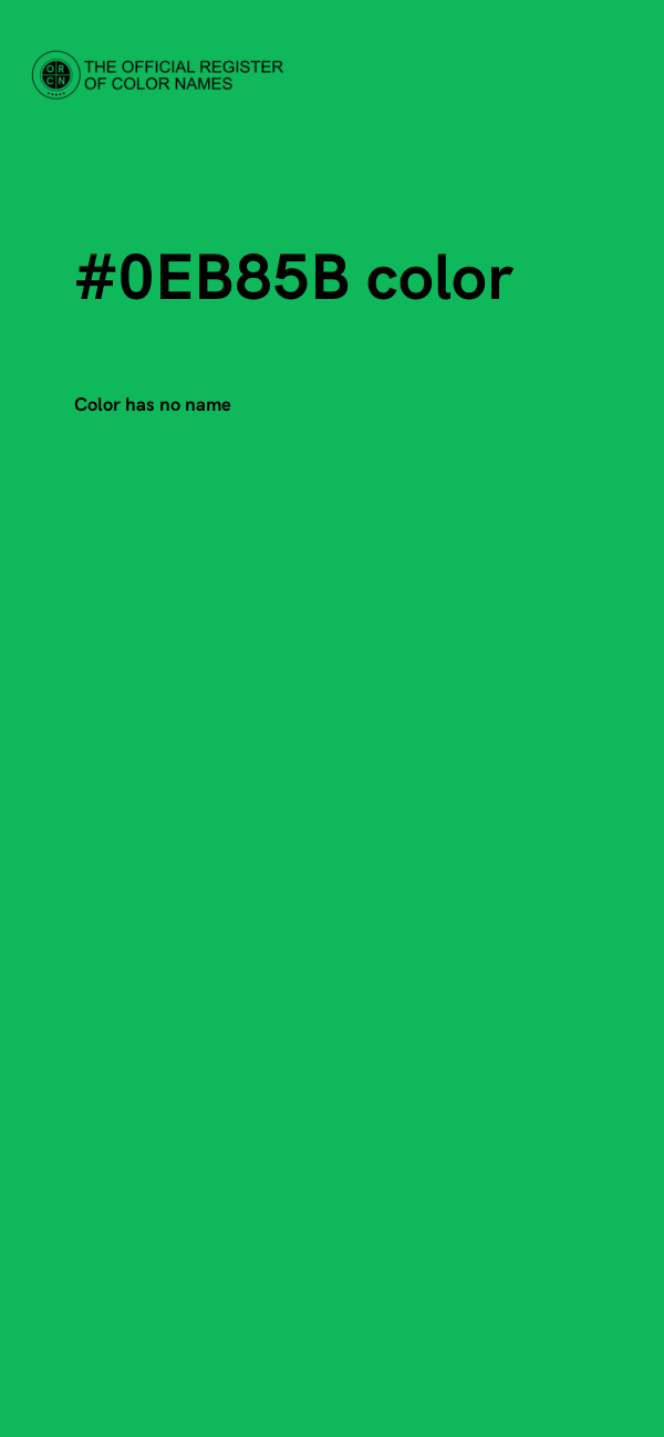 #0EB85B color image