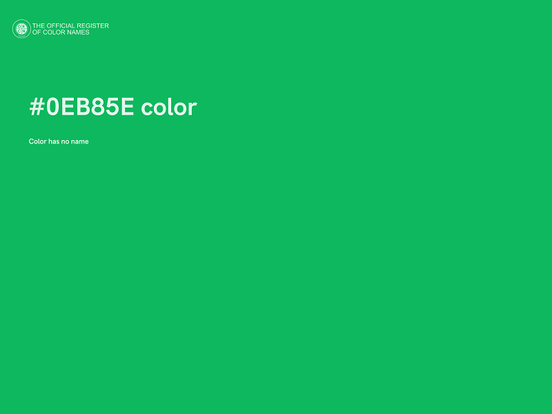 #0EB85E color image
