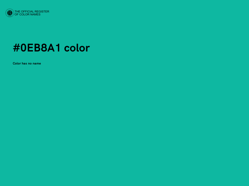 #0EB8A1 color image