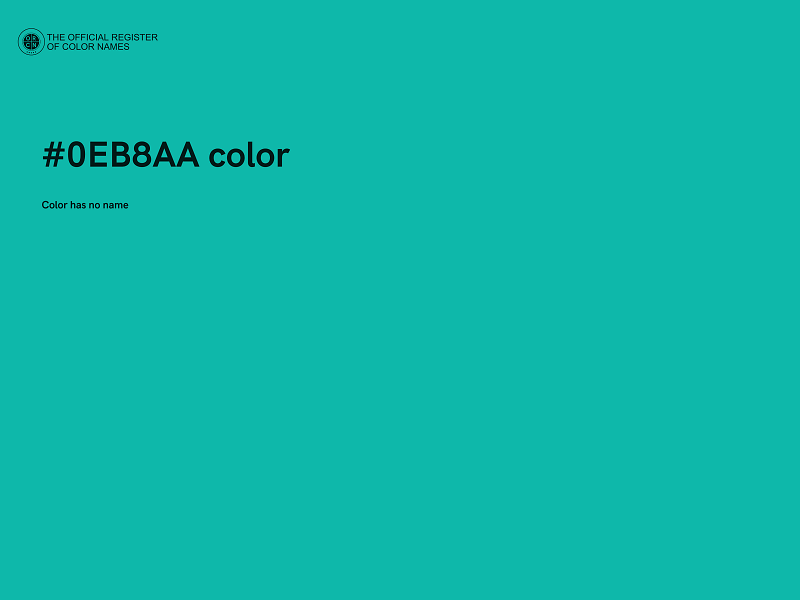 #0EB8AA color image