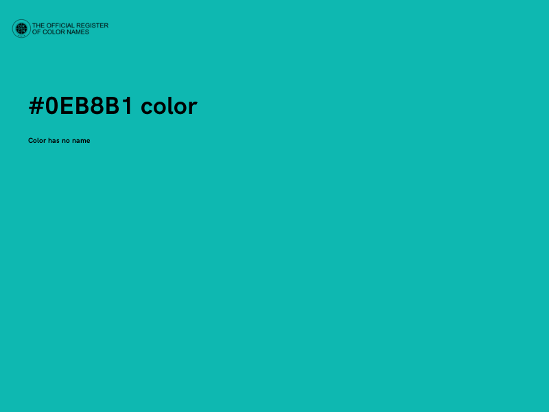 #0EB8B1 color image