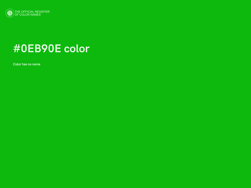 #0EB90E color image