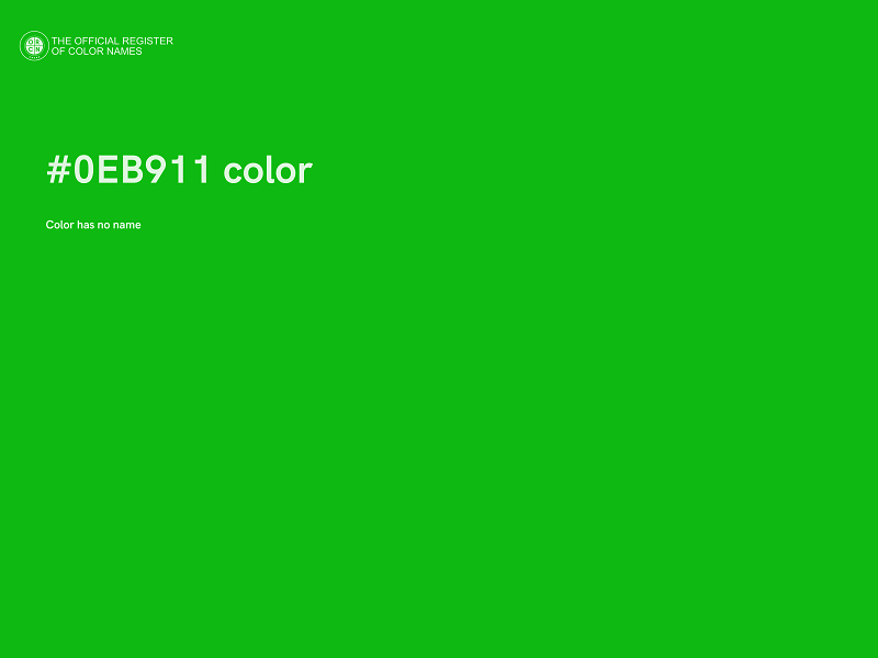 #0EB911 color image