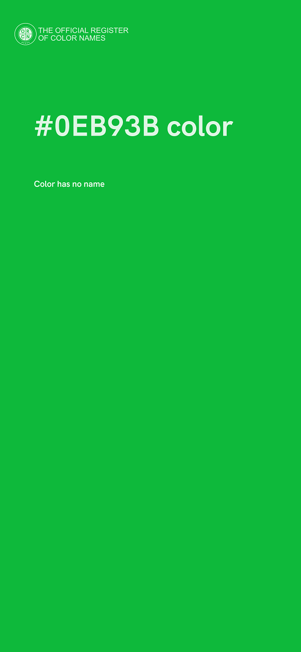#0EB93B color image