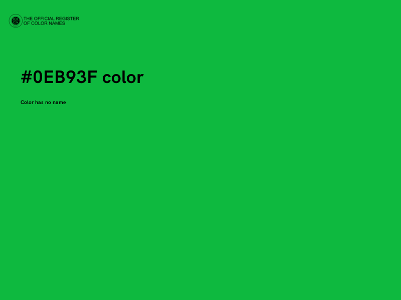 #0EB93F color image