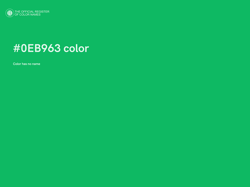 #0EB963 color image