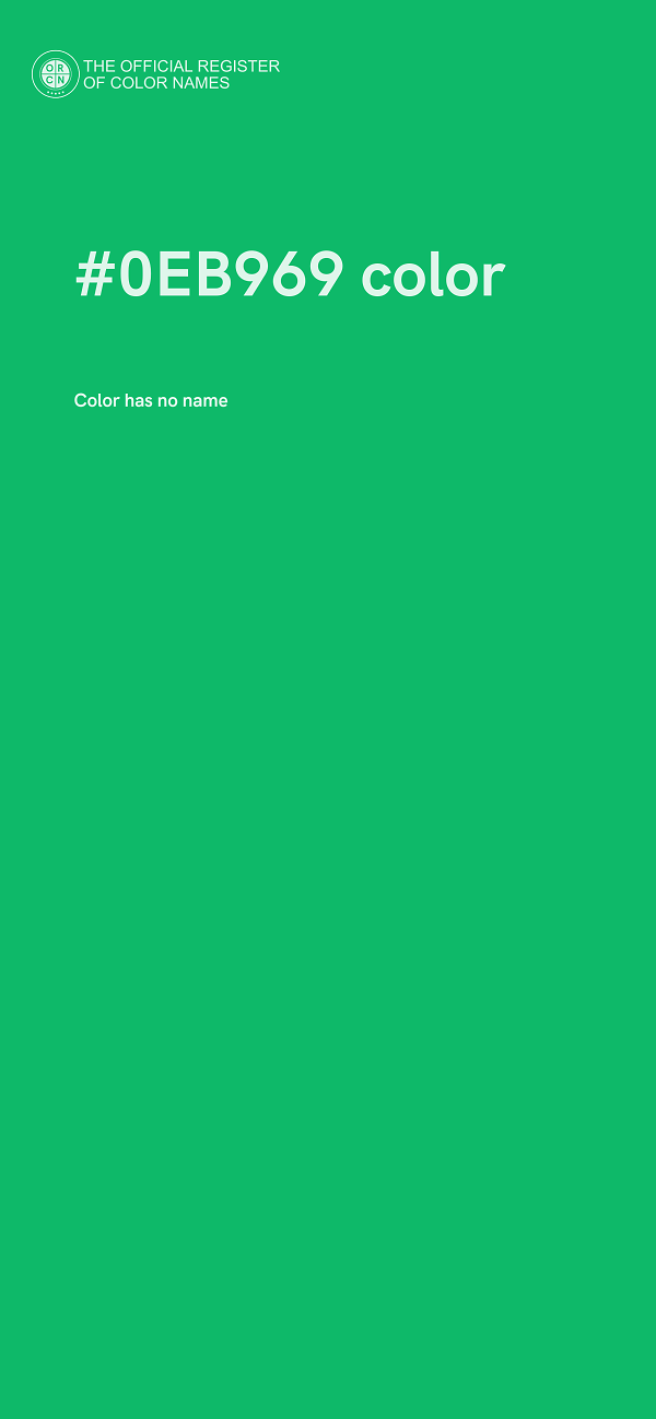 #0EB969 color image