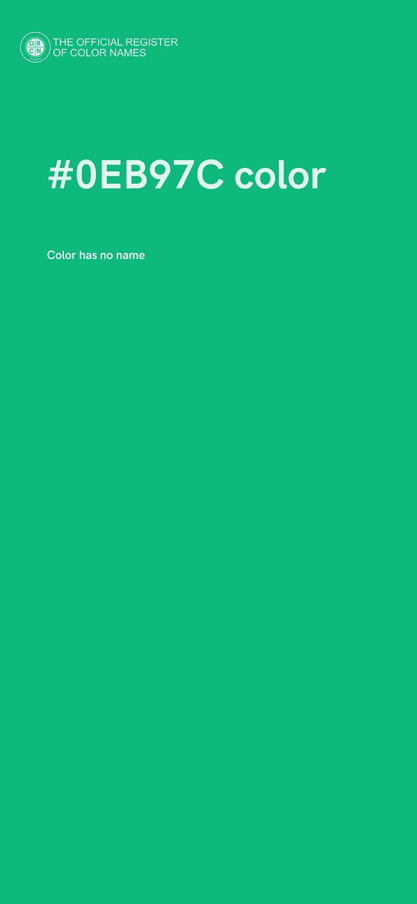 #0EB97C color image