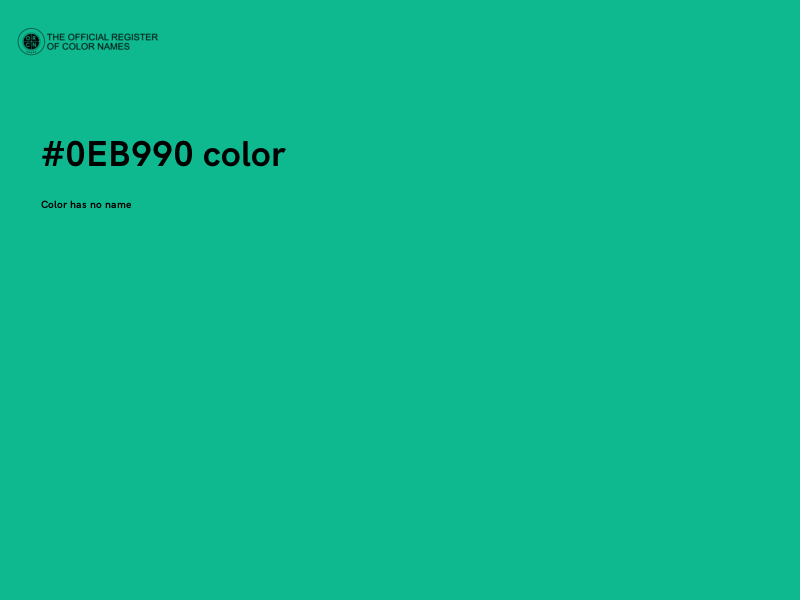 #0EB990 color image