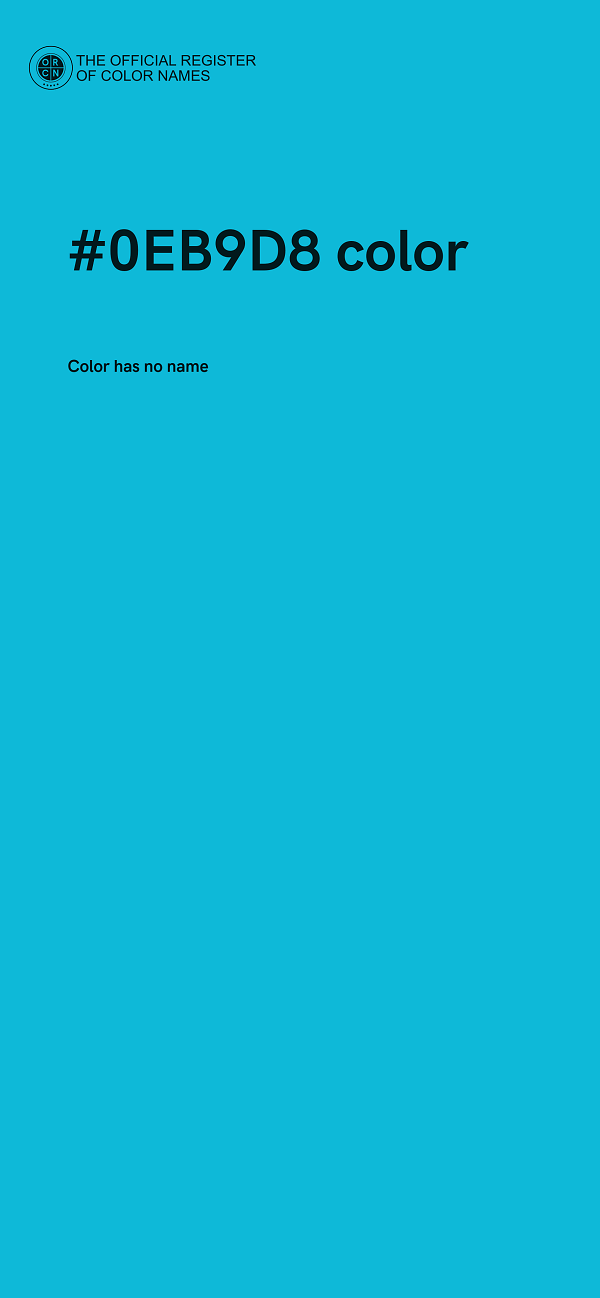 #0EB9D8 color image
