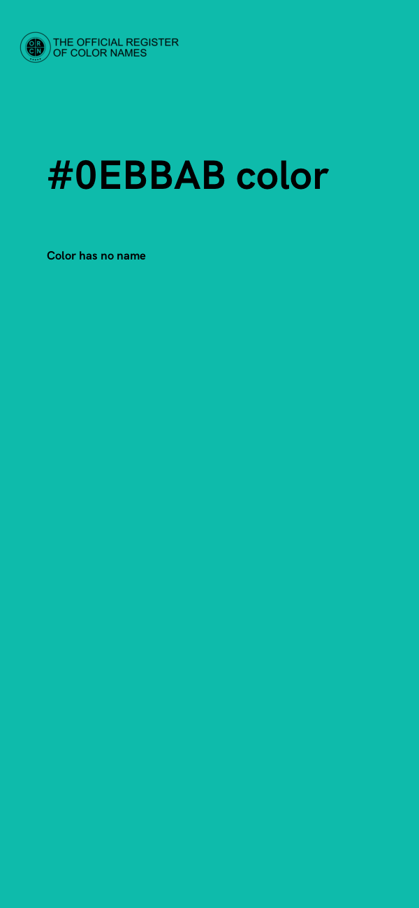 #0EBBAB color image