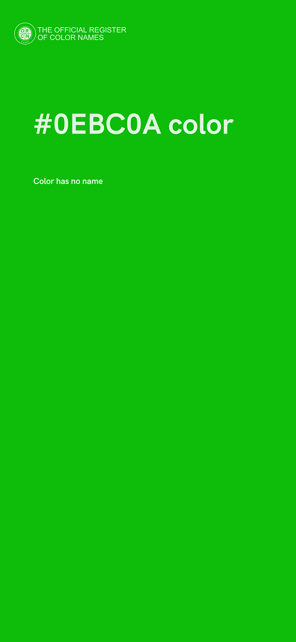#0EBC0A color image