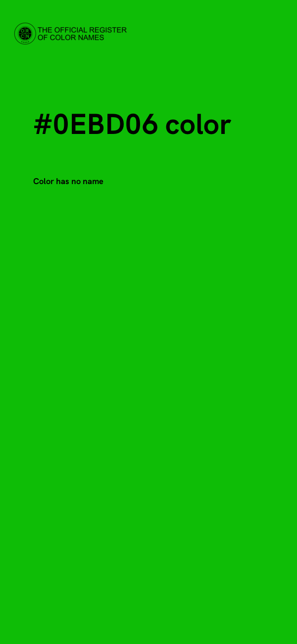 #0EBD06 color image
