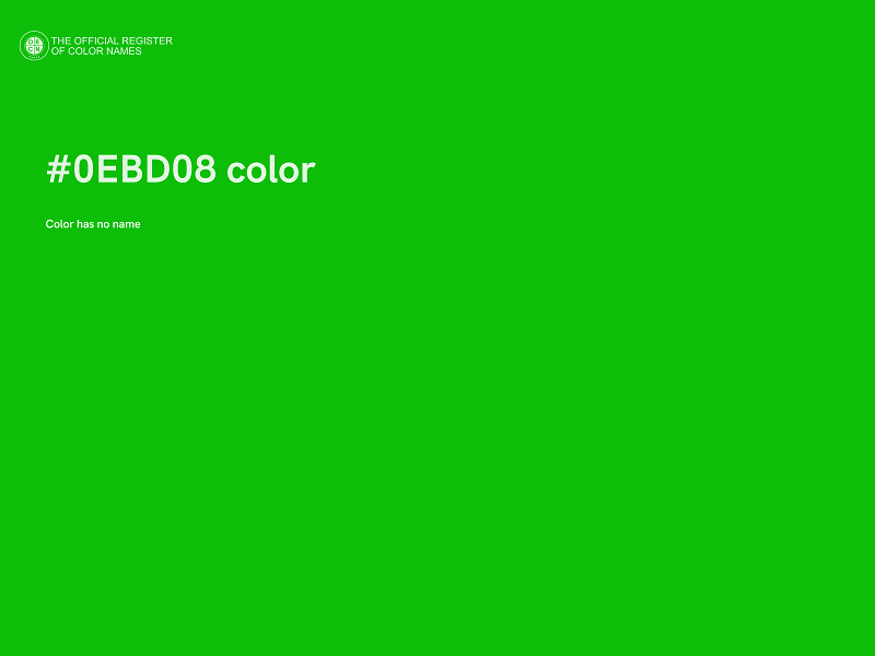 #0EBD08 color image