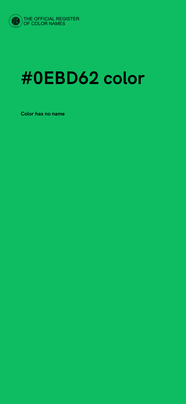 #0EBD62 color image