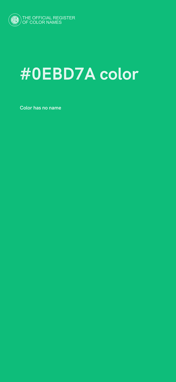 #0EBD7A color image