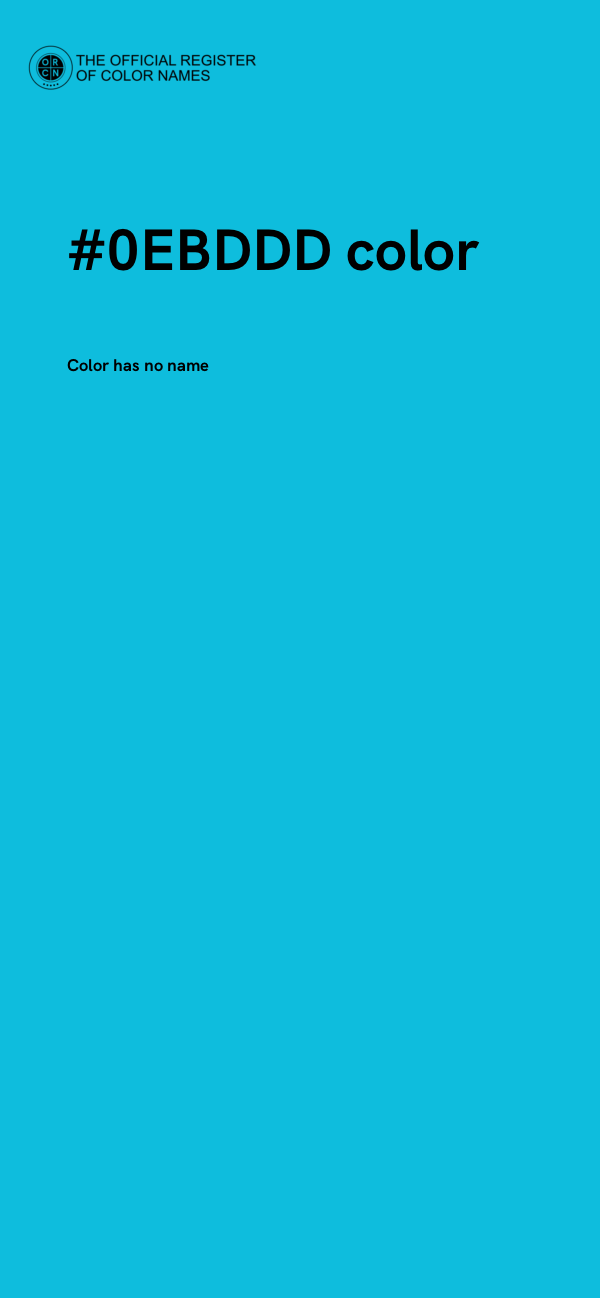#0EBDDD color image