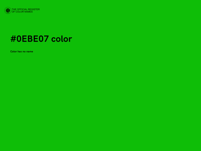 #0EBE07 color image