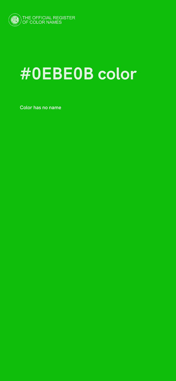 #0EBE0B color image